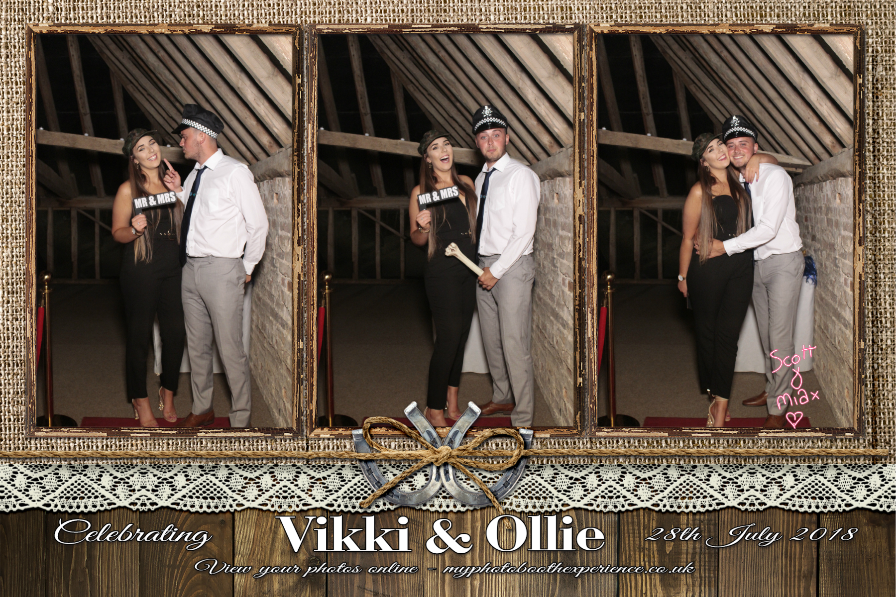 Vikki & Ollie's Wedding | View more photos from the event at gallery.myphotoboothexperience.co.uk/u/MyPhotoBoothExperienceLtd/Vikki-Ollies-Wedding